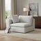 Homeroots 44" Gray Fabric Modular Sofa With Brown Legs 641032 - alternate 2