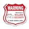 Signmission 24 Hour Surveillance Shield Sign Warning, 12 inch X 12 inch, Plastic Sign, 2PK SHI-P-2PACK-12-350 - alternate 1