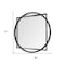 Homeroots 46" Black Abstract Metal Framed Accent Mirror 376440 - alternate 2