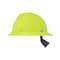 Msa Safety V-Gard Slotted Full Brim Hard Hat, Fas-Trac III Suspension, Type I, Class E, Hi-Vis Yellow/Green 10061515 - alternate 3