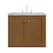 James Martin Vanities Laurent 30" Single Vanity, Honey Oak w/ 3 CM Eternal Jasmine Pearl Silestone Top 545-V30-HNO-3EJP - alternate 2