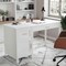 Martha Stewart 22.75 in. D X 54 in. W X Engineered Wood, Steel, White Frame/Polished Brass Hardware ZG-ZP-09-WH-GLD-MS - alternate 2