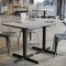 Flash Furniture 48"x30" Tabletop, Gray Faux Concrete, Seamless Surface Technology, 22x30 Black Table Height X-Bases ST-REC3048-CMGY-T2230-GG - alternate 2