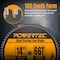Powertec 14in Cold Saw Blade, 1in Arbor, 66T TCG Cemented Carbide Teeth - 1600 Max RPM, 2PK 14014-P2 - alternate 2