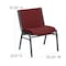 Flash Furniture Burgundy Fabric Stack Chair, PK2 2-XU-60555-BY-GG - alternate 2