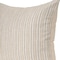 Homeroots 22" Beige And Black Striped Cotton Blend Throw Pillow Cover with Texture 608196 - alternate 2