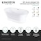 Kingston Brass 60-Inch Acrylic Oval Double Ended Pedestal Tub with Drain, No Faucet Drillings VTDE602824C423 - alternate 2