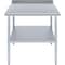Amgood 30 in. x 36 in. Stainless Steel Work Table with 1.5 in. Backsplash, Metal Kitchen Food Prep Table AMG WT-3036-BS-Z - alternate 2