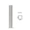 Cr Laurence PP43 Plaza Series Post for 3/8-in 10 mm Glass Stainless 24-in High 1-1/2-in Square Corner Post PP432438LBS - alternate 2