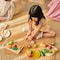 Plantoys Wooden Pretend Play Fruit and Vegetable Food Set 3416 - alternate 2