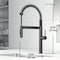 Vigo Edison Pro 20inH Single-Handle Pull-Down Sprayer Kitchen Faucet in Matte Black VG02052MB - alternate 2