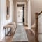 World Rug Gallery Modern Maze Runner Rug 2 ft 3 in x 12 ft Cream WR148CREAM27X12 - alternate 1