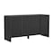 Manhattan Comfort Novara 60in Sideboard in Black (4-Door) SB1671-3 - alternate 2