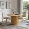 Homeroots 52" Brown Solid Wood Pedestal Base Round Top Dining Table 720974 - alternate 3