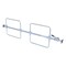 Vestil Steel Cargo Bar 1 Piece 119 In. Length x 3 3/4 In. Width x 24 1/2 In. Height With Hoops Silver CL-H3-15 - alternate 1