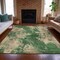 Homeroots 10' X 14' Fern Green And Beige Abstract Washable Indoor Outdoor Area Rug 630686 - alternate 3