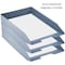 Acrimet Stackable Letter Tray Front Load Letter Size Document Organizer Plastic Solid Blue 1 Unit 211.AO - alternate 2