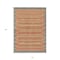 Homeroots 10' X 14' Pewter And Gold Striped Washable Indoor Outdoor Area Rug 610503 - alternate 2