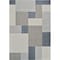 Homeroots 5' X 8' Gray And Blue Geometric Distressed Indoor Outdoor Area Rug 559060 - alternate 2