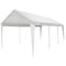 King Canopy Hercules 10ftx20ft, 2in Hammertone Steel Frame w/ buttons, 8-Leg, Carport, White/ White HC1020PCWW - alternate 1