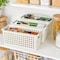 Basicwise Storage Totes, White, Plastic, 3 PK QI003238.3 - alternate 2