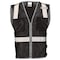 Dome75 Hi-Vis Safety Vest SM/MD Class Non-ANSI/Enhanced Visibility , Zipper 2 Pockets, 1 Mic Tab DV1281 - alternate 1