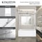 Kingston Brass 60" Acrylic Alcove Right-Hand Drain Tub with Left Sliding Tub Door, White/Polished Chrome KVTAP603622R1 - alternate 2