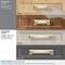 Amerock Appoint 3 in & 3-3/4 in 76mm & 96 mm Center-to-Center Golden Champagne Cabinet Cup Pull BP36762BBZ - alternate 3