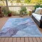 Homeroots 3' X 5' Sky Blue And Gray Abstract Washable Indoor Outdoor Area Rug 631845 - alternate 2