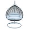 Leisuremod Teardrop Hanging Swing Chair with Stainless Steel Stand, 440 lb Capacity, Weatherproof RSCGR-57LGR - alternate 1
