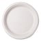 Vegware Nourish Molded Fiber Tableware, Compostable, Plate, Sugarcane, 10 dia, White, 500PK VW-P005NFA - alternate 1
