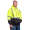 Game Workwear Hi-Vis Pullover Hoodie, 100% Spun Polyester Fleece, Hi Vis Lime, M 8550E - alternate 2