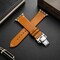 Elegani Leather Band Compatible with Apple Watch 49mm, Yellow, Yellow/Yellow Gold/Rose Gold Buckle LOT-YLW-49 - alternate 2
