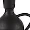 Homeroots 7" Black Ceramic Round Jug Vase 392538 - alternate 2