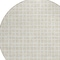 Homeroots 8' Ivory And Beige Round Geometric Washable Indoor Outdoor Area Rug 583302 - alternate 2