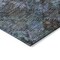Homeroots 8' Teal Blue And Charcoal Round Floral Washable Indoor Outdoor Area Rug 604164 - alternate 2