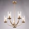 Vaxcel Elmwood Park 5-Light Chandelier, Matte Black, Clear Glass, 22.75-In. Wide H0334 - alternate 2