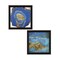 Homeroots Set Of Two Perisse Cobalt 1 Black Framed Print Wall Art, 2PK 408071 - alternate 1