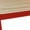 Homeroots Red Solid Wood Queen Bed Frame 546728 - alternate 2