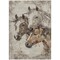 Homeroots 3' X 5' Beige And Gray Horse Washable Indoor Outdoor Area Rug 618667 - alternate 2