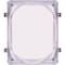 Safety Technology International Audible and Strobe Guard, Polycarbonate, Flush Mount, 6 1/2 in W x 8 1/2 in H x 4 in D, Clear STI-1221E - alternate 1