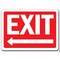 Signmission Safety Sign, 14 in Height, Plastic, 10 in Length, Exit Left MISC-Exit Left - alternate 2