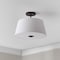 Jonathan Y Isabella 15" 3-Light Modern Contemporary Metal Tapered Drum LED Semi Flush Mount, Oil Rubbed Bronze JYL9922B - alternate 2