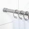 Zenith Zenna Home Straight 41'' To 72'' Adjustable Tension Shower Rod in Brushed Chrome 506ST - alternate 2