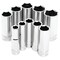 Performance Tool 10 pc. 3/8 in. Dr. SAE Deep Socket Set, Plastic Rail, Corrosion Resistant W38300 - alternate 1
