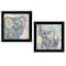 Homeroots Set Of Two Elephant I and II 3 Black Framed Print Wall Art, 2PK 407249 - alternate 1