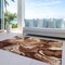 Homeroots 10' X 14' Orange Copper And Ivory Abstract Washable Indoor Outdoor Area Rug 587487 - alternate 2