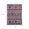 Homeroots 10' X 14' Purple Plum And Gray Tribal Washable Indoor Outdoor Area Rug 615427 - alternate 2