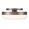 Euf Harwel, Flush Mount, 12", Harlow Bronze, White Glass 49830-019 - alternate 1