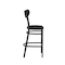 Flash Furniture Wright Barstools w/500 LB. Cap Black Steel Frame, Black Vinyl Boomerang Back, Black Vinyl Seat, 2PK 2-XU-DG6V6BKV-BK-GG - alternate 2